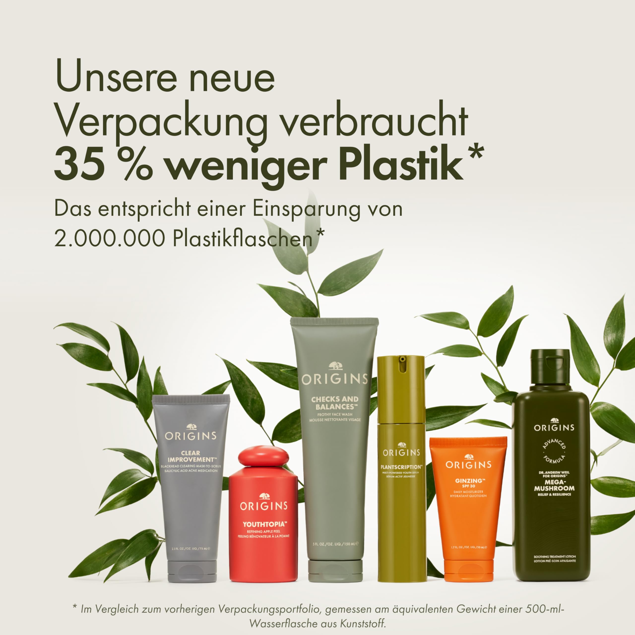 Origins Plantscription Multi-Powered Youth Serum 50 ml | Reduziert sichtbar Linien und Fältchen | Mit Peptiden und Niacinamid