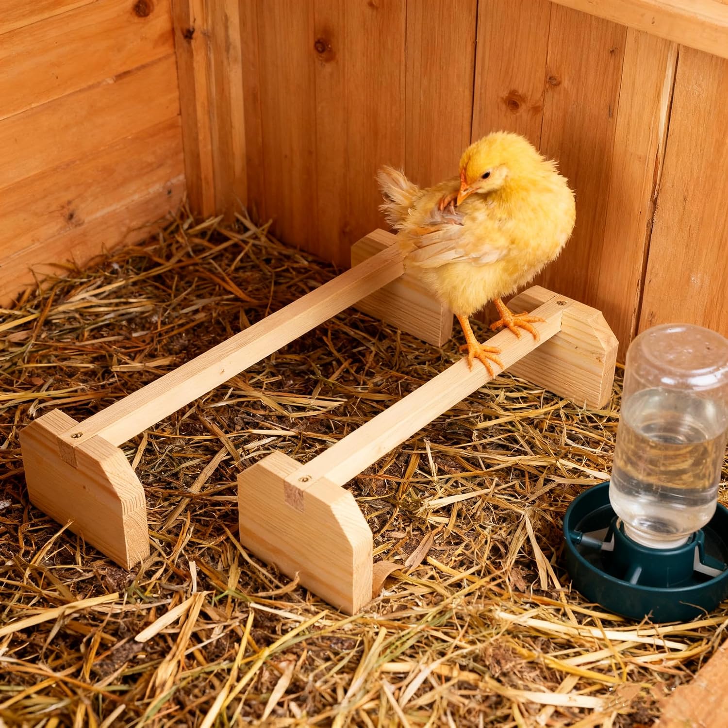 Chicken Wooden Perches, 2pcs Large Wooden Bird Stand Training Hens Roosting Bar for Coop and Brooder Parrots Chicken Perch Strong Wooden Roosting BarChicken Wooden Perches