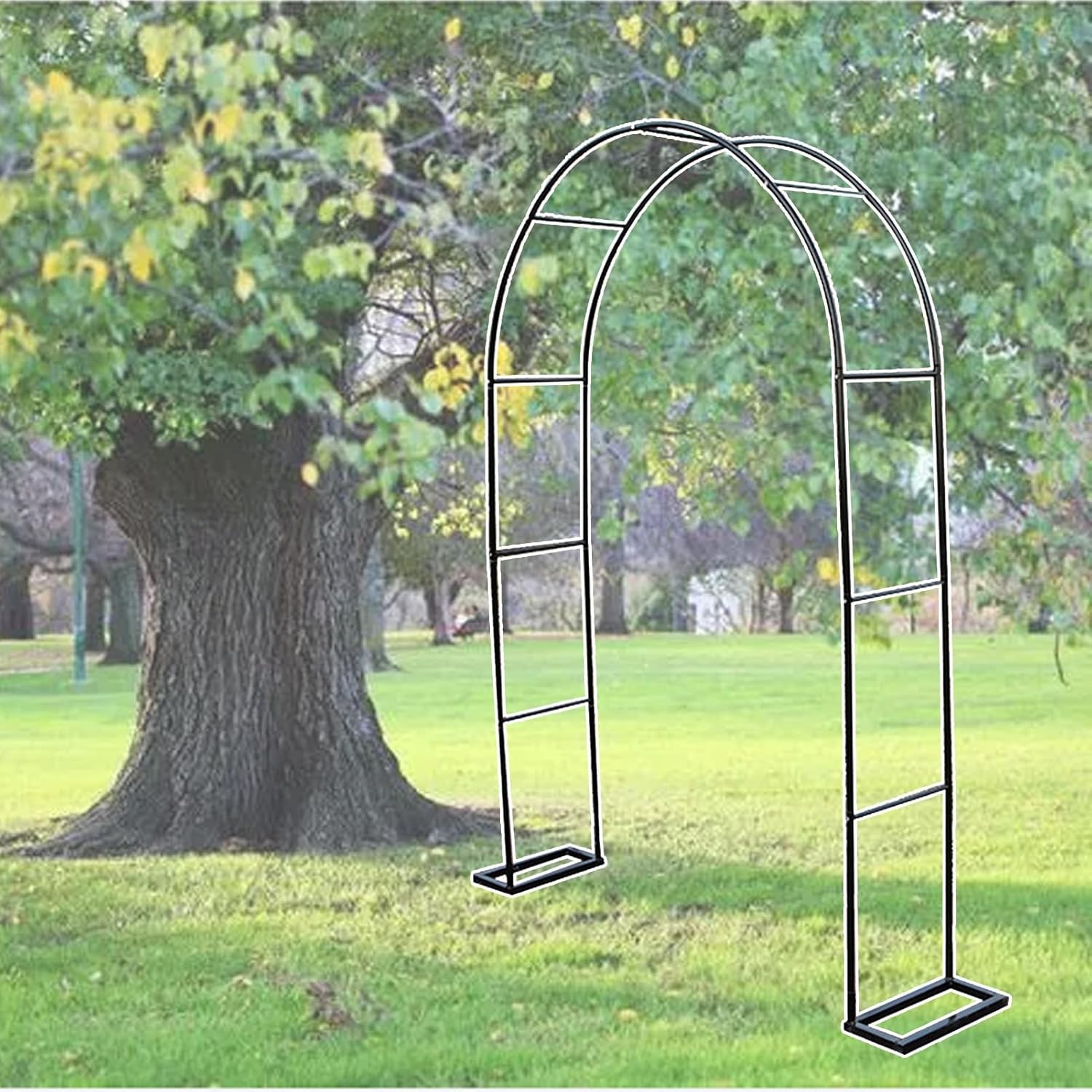 Garden Arch for Floral Vines, Wedding Decor, Water Proof Garden Arch, Pipe Diameter 20mm, Easy to Install,Multifunction Rose Arches for Garden(47x15.7x94in)