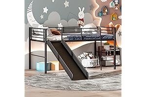 Giantex Twin Loft Bed with Slide: A Sleep-Space Solution with Plenty of Play
