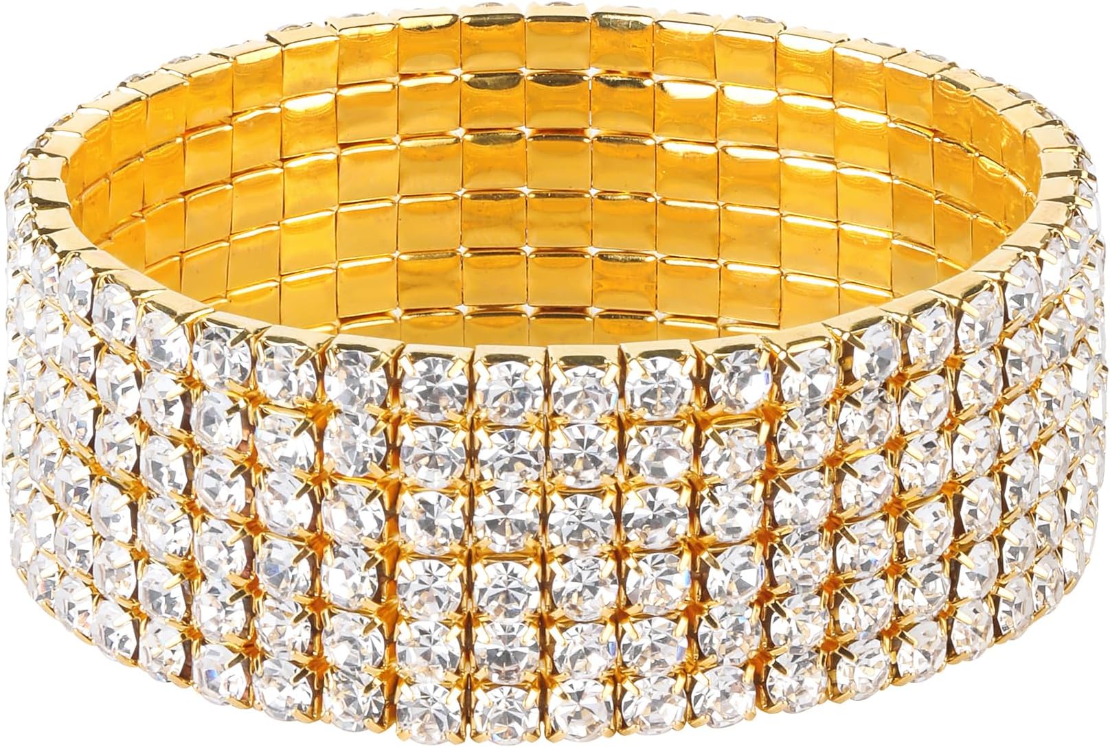 Sparkle Multicolor Rhinestone Stackable Stretch Bracelets for Women