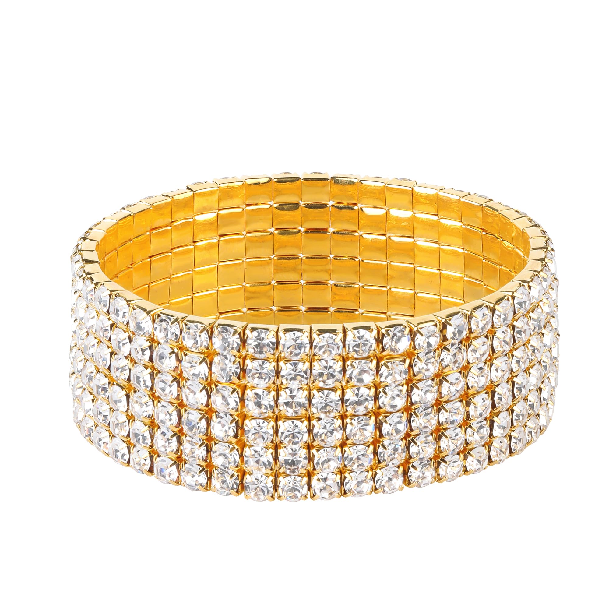 Sparkle Multicolor Rhinestone Stackable Stretch Bracelets for Women