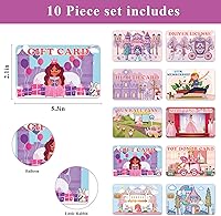 Vista 2 de Tarjetas de crédito falsas para niños, tarjetas de crédito de princesa para niñas, licencia de conducir, tarjetas de juego de membresía, tarjetas