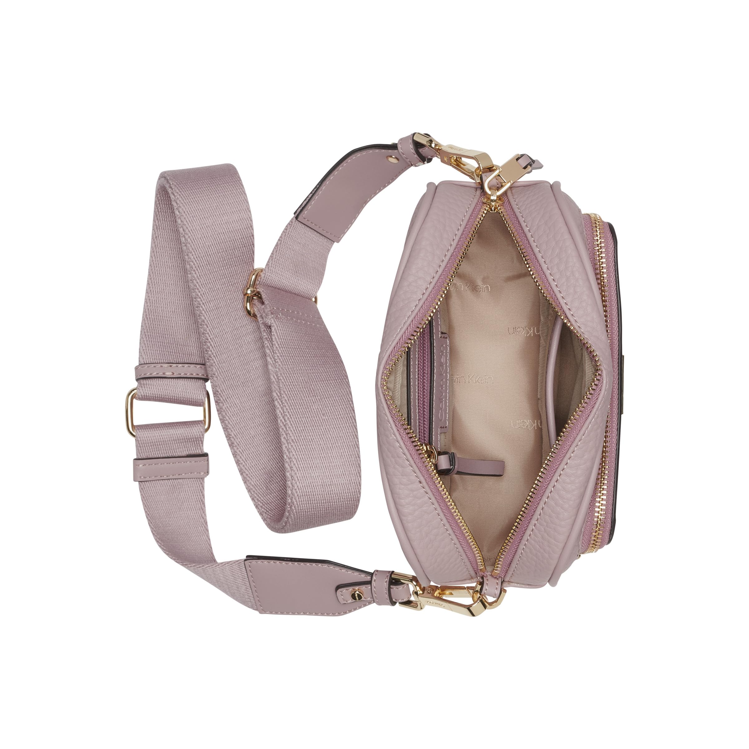Calvin Klein Damen Zulle Organizational Camera Bag Crossbody, Rosa Distel – Ansicht 5