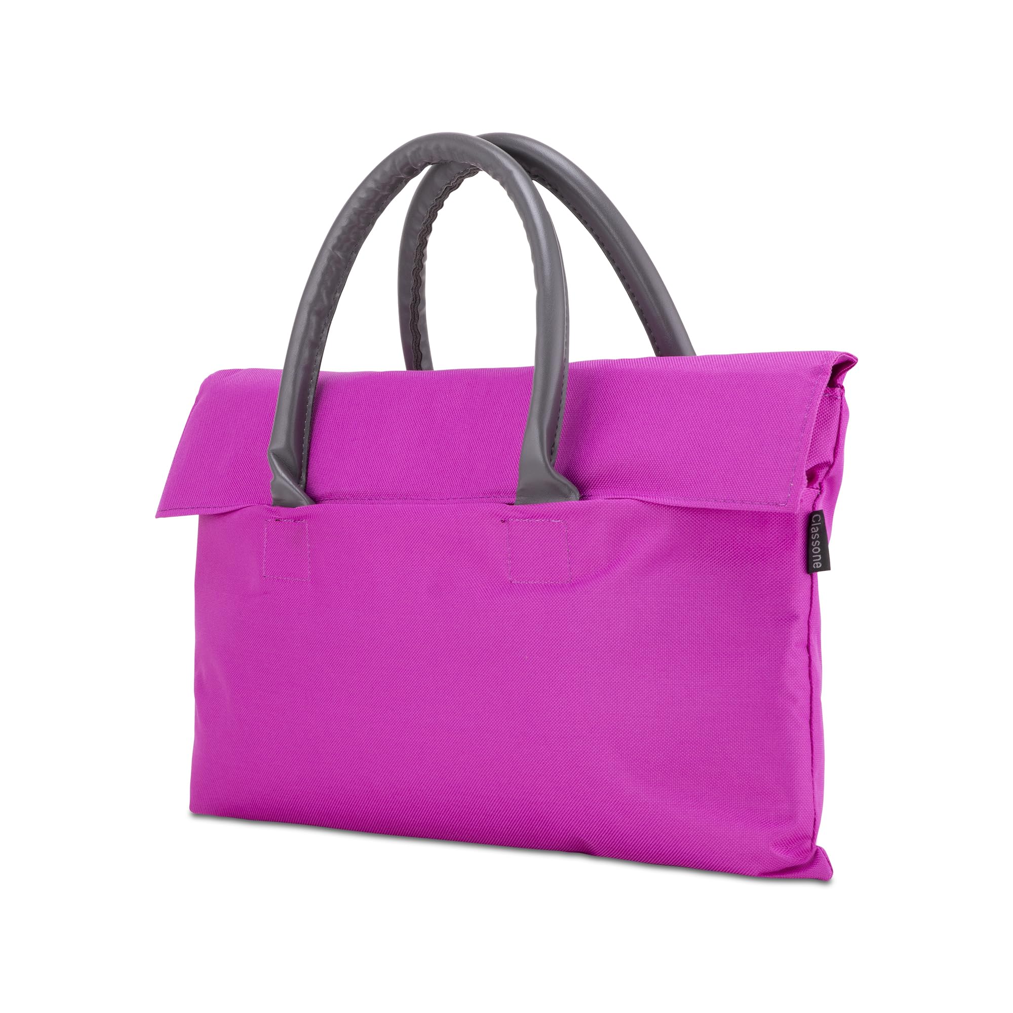 Classone BYN-EL009 WTXPro Su Geçirmez Kumaş 13-14 inch Bayan Laptop, Notebook, Macbook Air El Çantası- Tote Bag- Fuşya