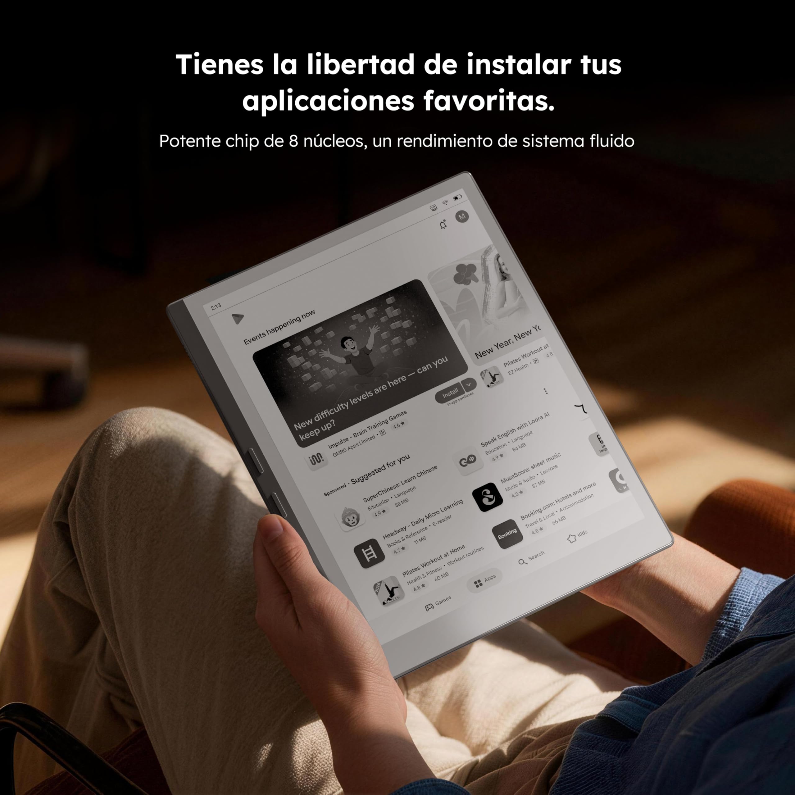 X 10.65" E Ink Paper Tablet | 8 GB + 128 GB Pantalla Flexible Ultrafina ePaper Notebook con lápiz Capacitivo | 2 en 1 ePaper Tablet y Lector de Libros electrónicos | Batería de Larga duración