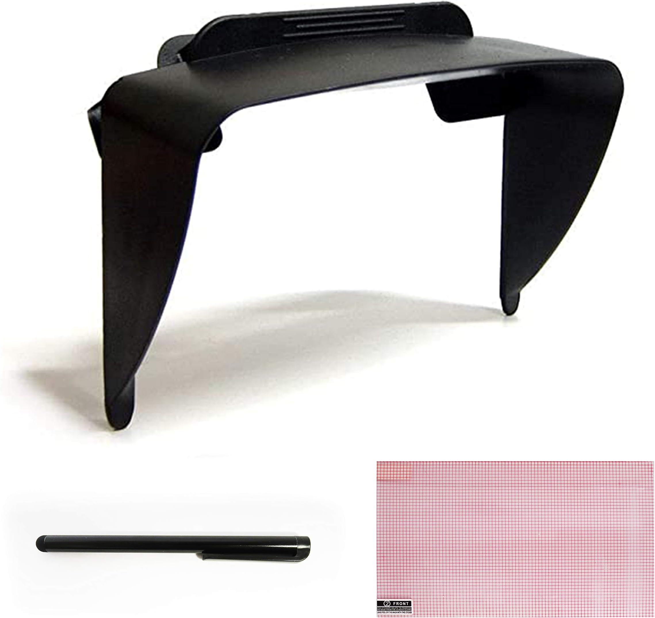 7 Inch GPS Visor Sun Shade with Bonus Stylus Pen & Screen Protector, Compatible with Garmin RV 760 760LMT GPS, VSC7