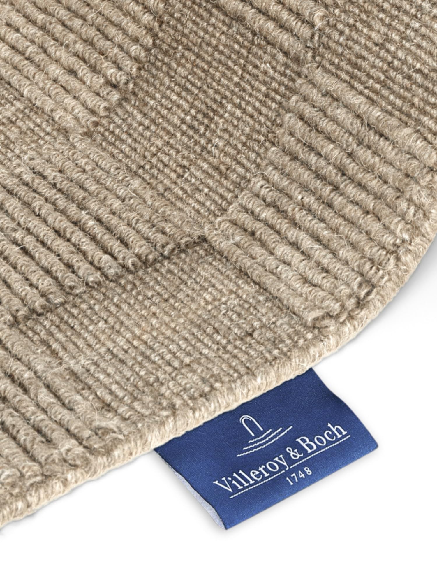 Villeroy & Boch Wollteppich Scala - Natur Wohnzimmerteppich - Handgewebt & Natürlich - Wolle 3D Effekt Kariert Hoch-Tief-Effekt für Wohnzimmer, Schlafzimmer, Esszimmer, Flur - Grau Beige, 200x300cm
