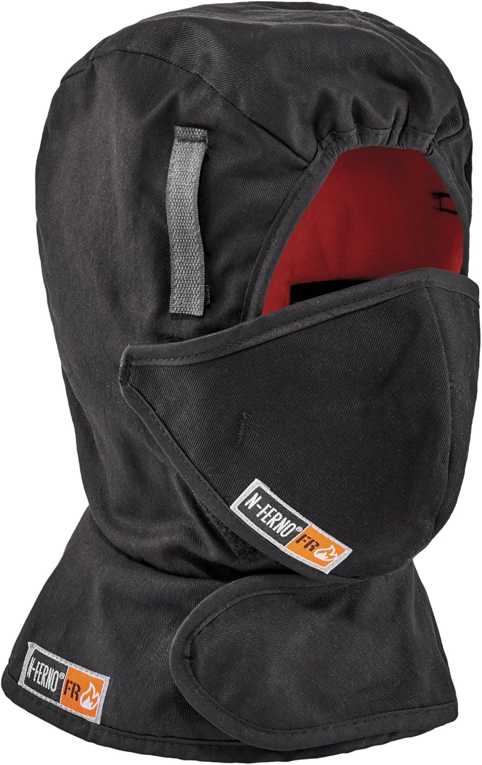FR Winter Hard Hat Liner with Mouthpiece, Fire Resistant, Ergodyne N-Ferno 6876,Black
