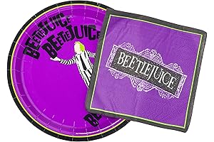 Beetlejuice and Sandworm Paper Napkins and Plates Party Pack