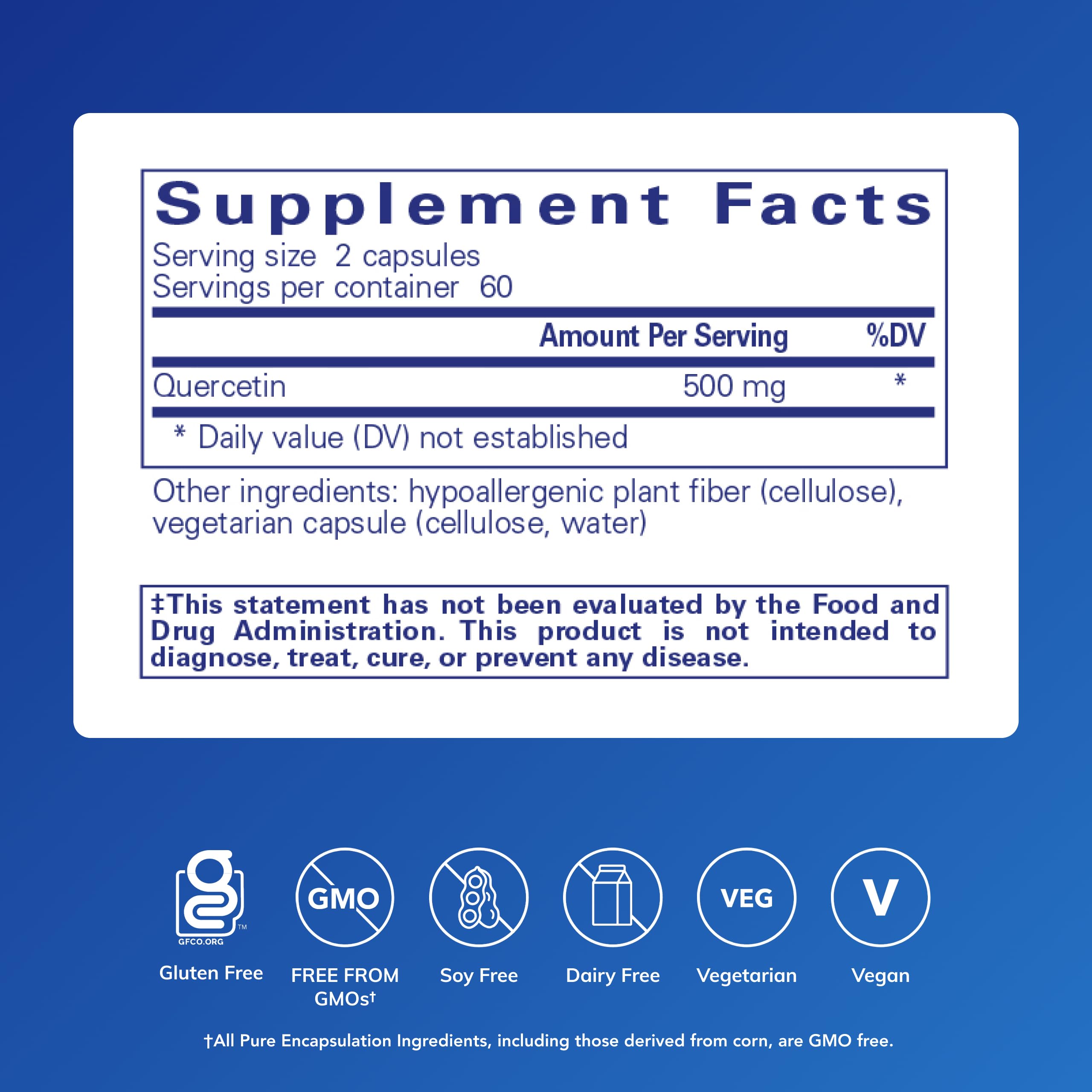Pure Encapsulations Quercetin, 500 mg — Amazon image 2