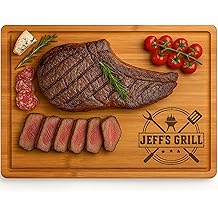 Personalized Grill Cutting Board, Him, Men, Husband, Brother, Boyfriend, Papa, Grilling BBQ Masters, Dad, Father, Grillfather, Grandpa Gifts from Daughter, Wife, Son, Father-in-Law, Gifts for Man