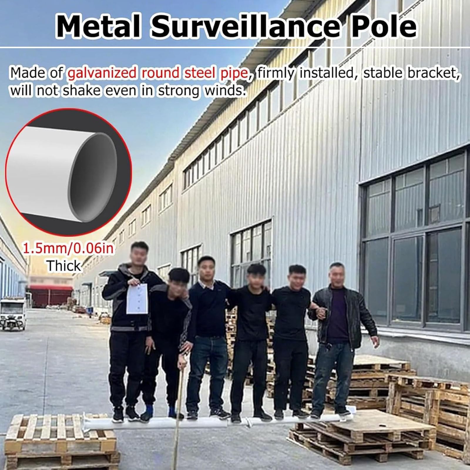 Supporto universale per telecamera di sicurezza con staffe di montaggio per sorveglianza esterna