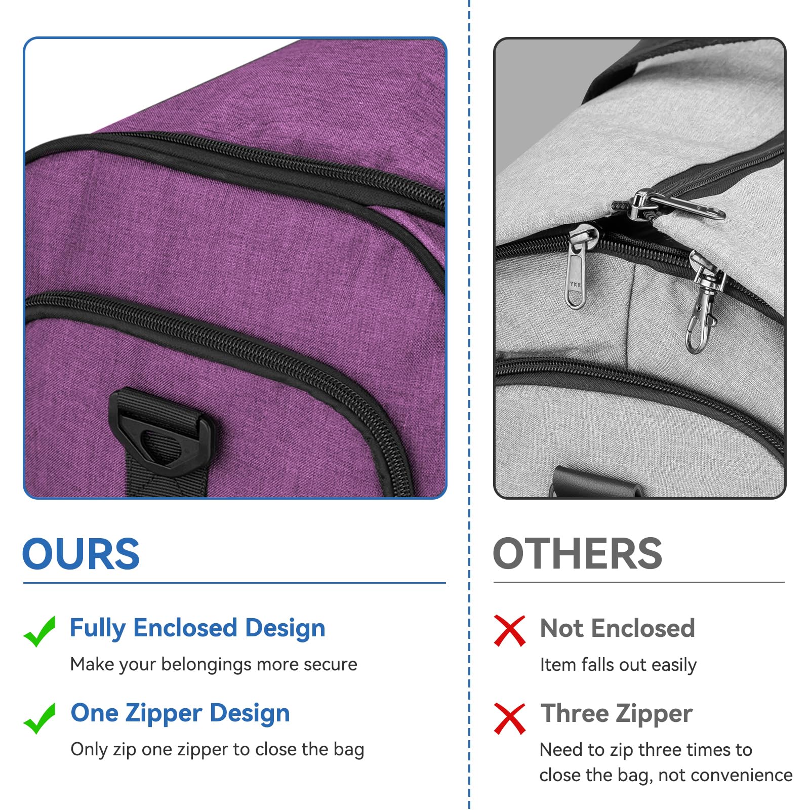 Bukere - Business Travel Kleidung Tragetasche, wandelbare Reisetasche mit Schuhfach, wasserabweisend, 2-in-1 Wochenend-Anzugtasche für Herren u