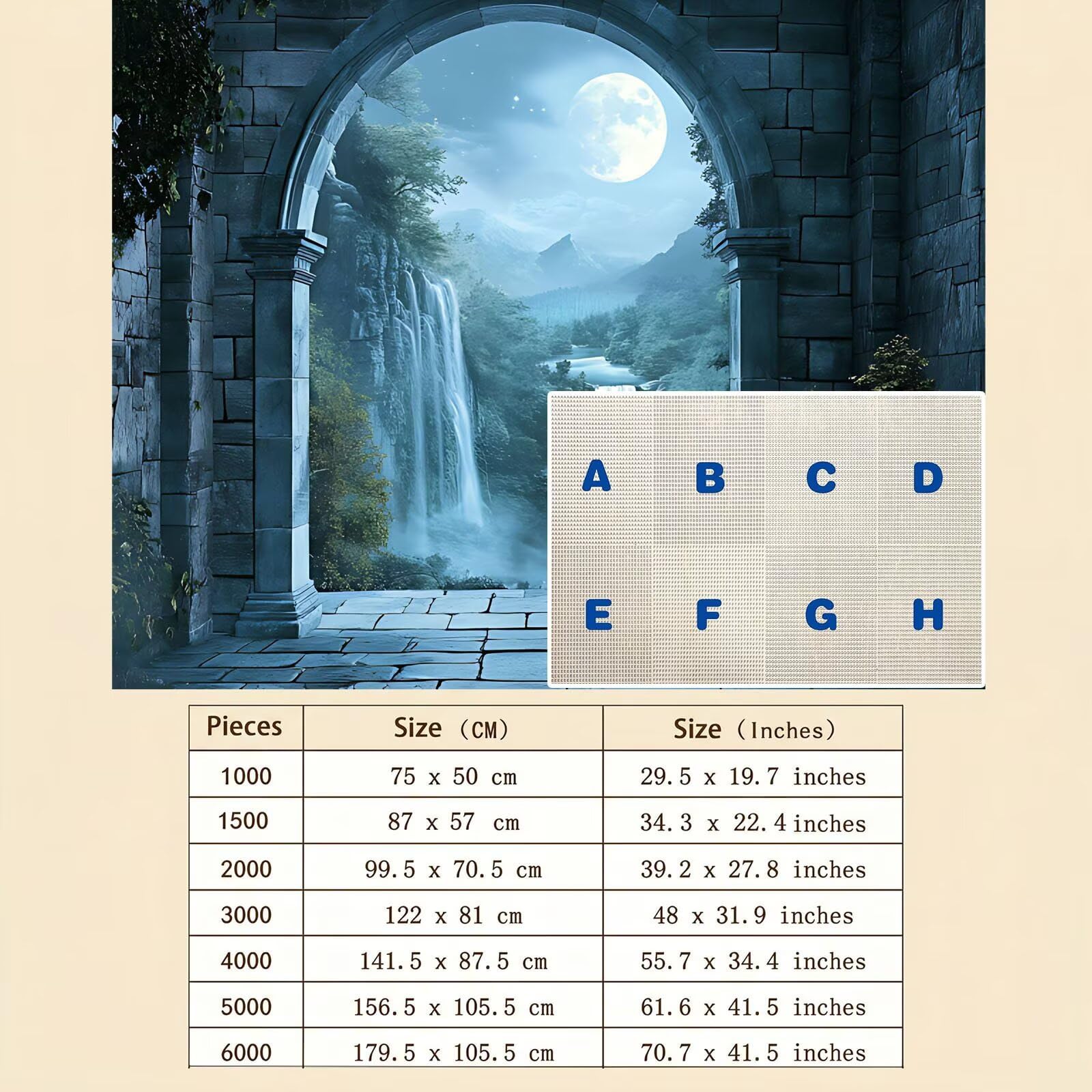 Puzzle 4000 Pezzi Classici, Puzzle paesaggio architettura 141 x 87 cm, Gioco Educativo e Antistress in Legno con Poster Incluso, Ttività DIY per Famiglia, Regalo per Appassionati, Decor Parete, f0-508