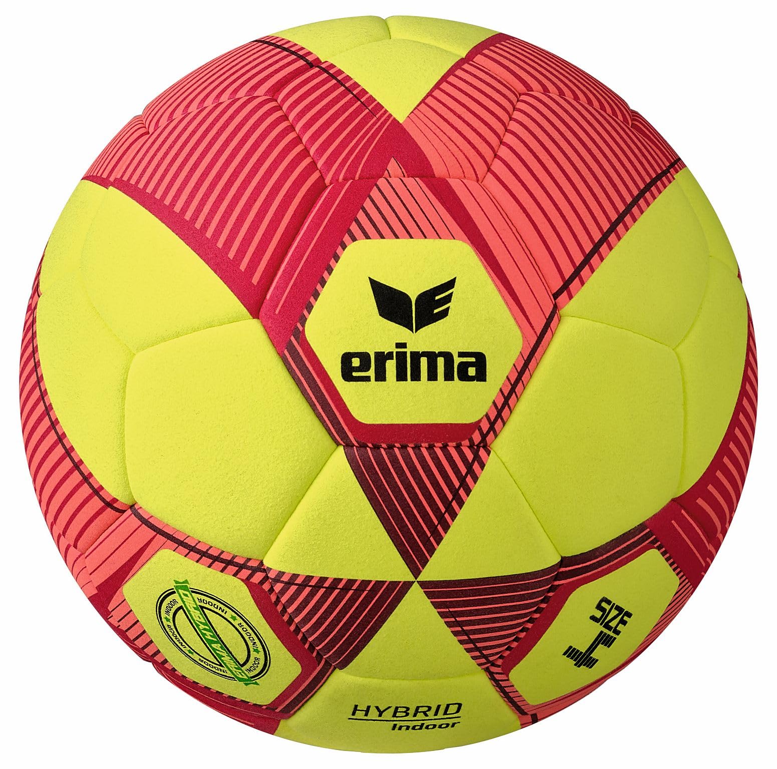 Erima Hybrid Indoor Football Yellow/Red 4