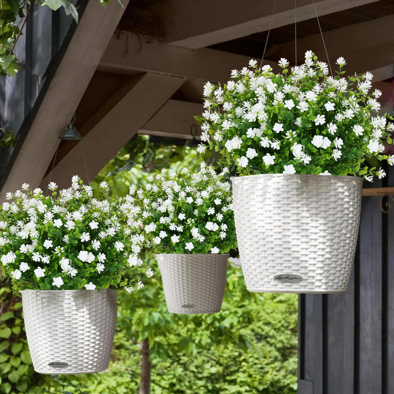10 Bündel Künstliche Outdoor-Blumen Aus Seide – UV-beständig & Realistisch – Für Garten, Balkon & Pflanzgefäße