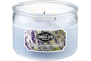 Candle Lite Scented Fresh Lavender Breeze Fragrance Candle