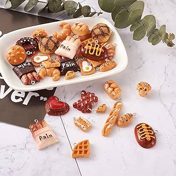 Amazon.co.jp: Beadthoven 42個 多種類 食品サンプル パン チャーム Amazon.co.jp: Beadthoven 42個 多種類 食品サンプル パン チャーム