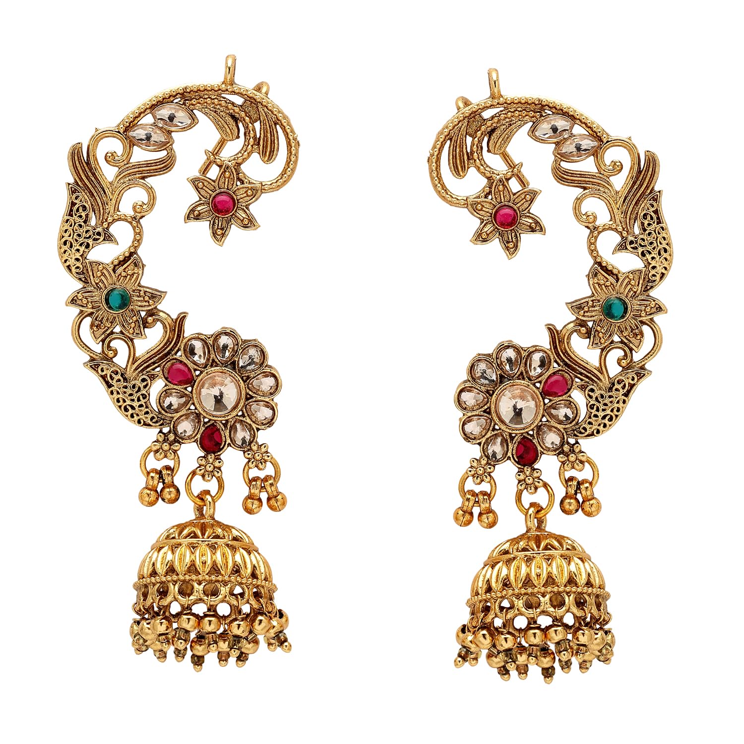Ear Cuff Earrings for Women Latest Stylish Traditional Fancy Jhumki Jhumka (17018er)