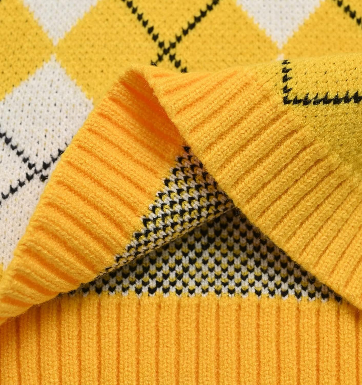 Hyipels Women's Sweater Vest,Y2K Sleeveless Pattern Preppy Style Knitted Crop Tank Top for Girl - Image 5