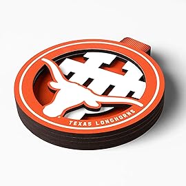YouTheFan NCAA Texas Longhorns 3D Logo Series Ornament, team colors