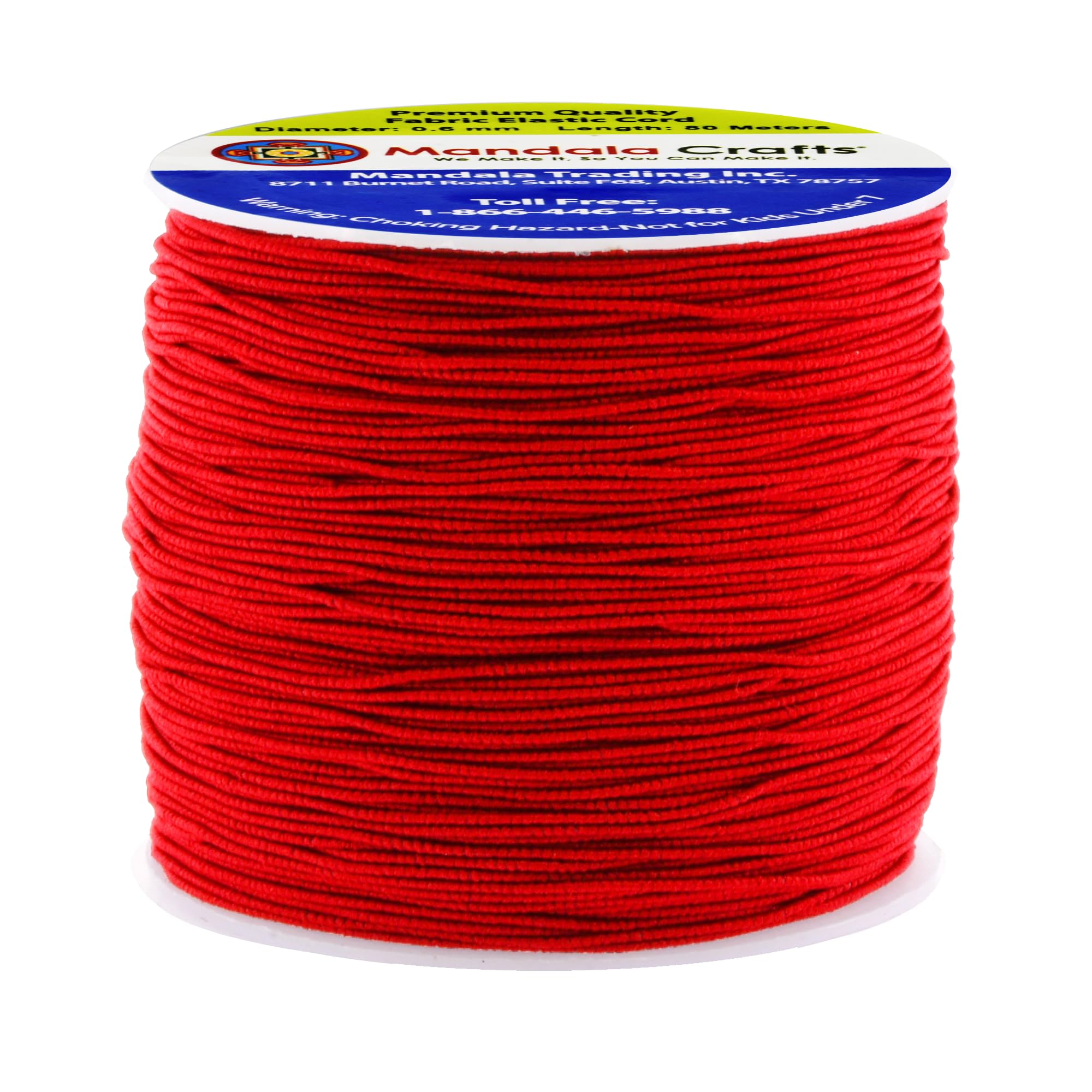 Amazon.com: Mandala Crafts Red Shirring Elastic Thread for