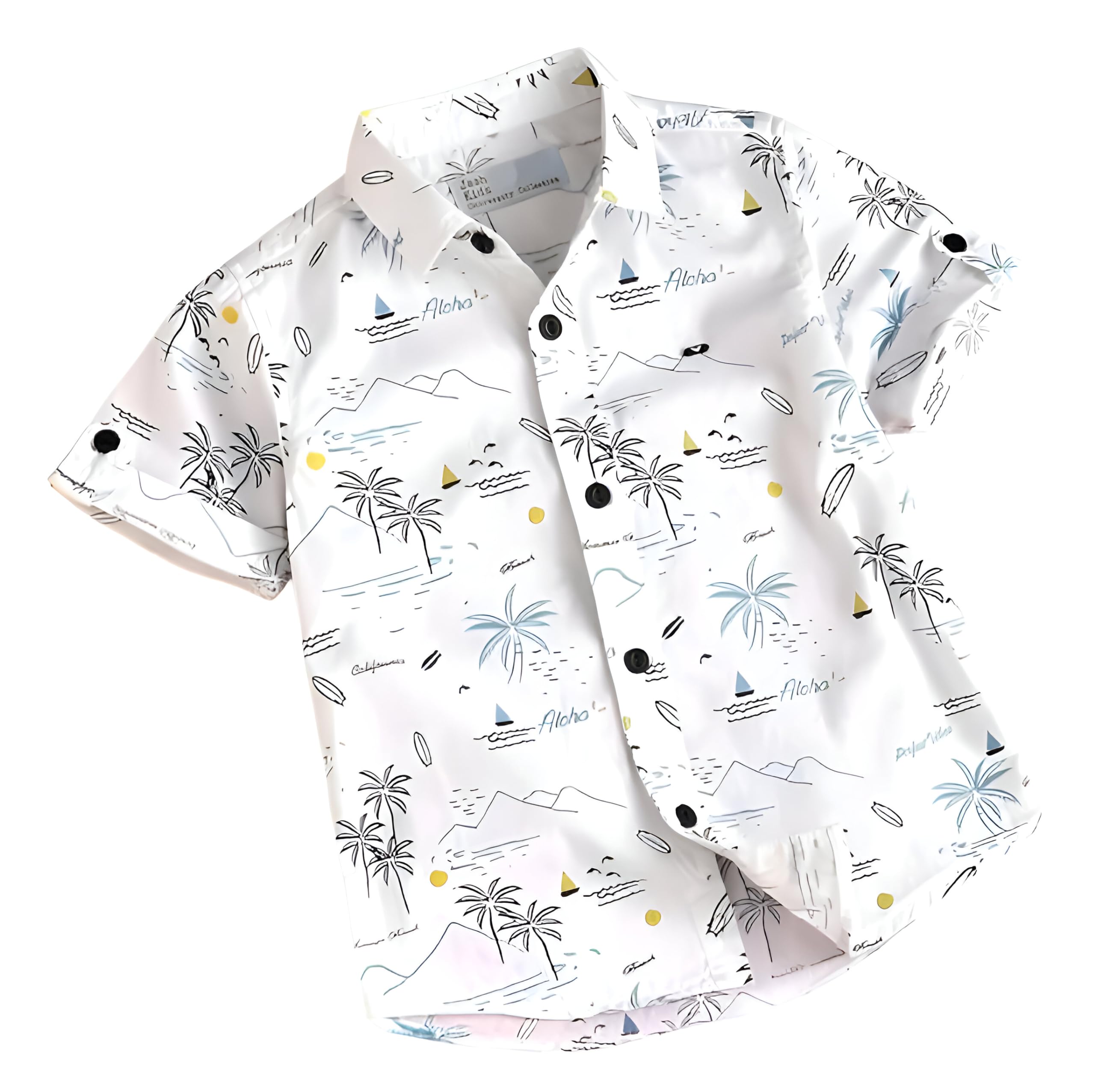 Printed Cotton Stylish Boys Shirts Regular Fit Hawaiian Tropical Printed Kids