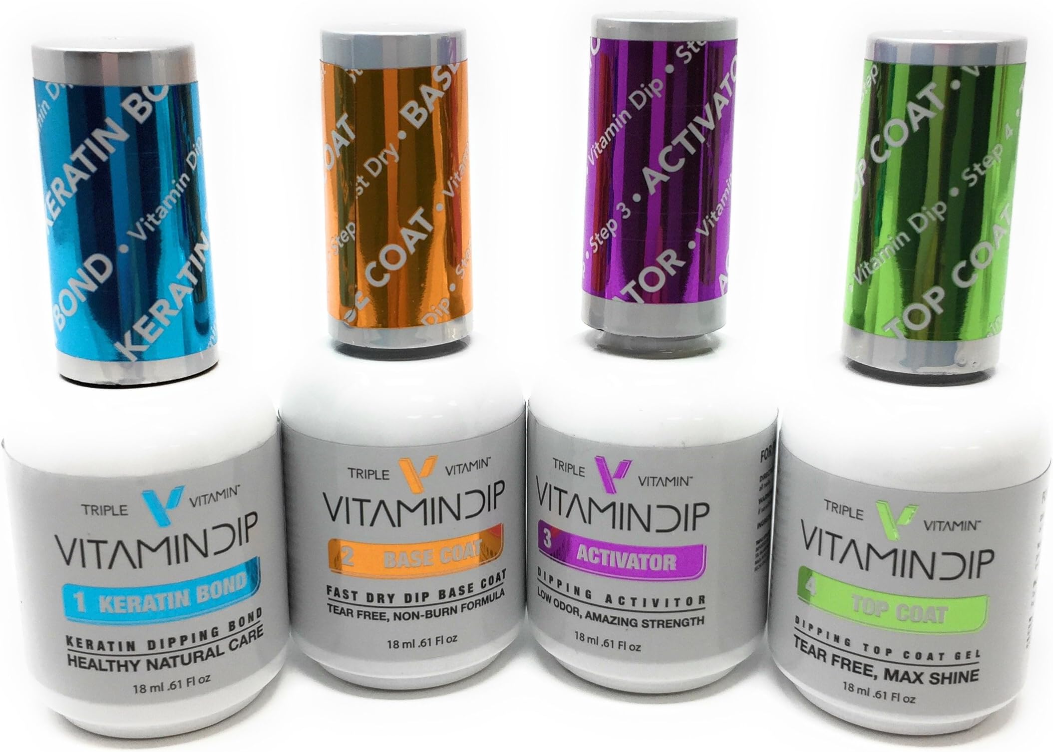 New Triple Vitamin Dip Liquid Set for Your Choice (Set of 4: Step 1,2,3 &4)