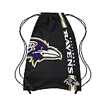 FOCO Baltimore Ravens NFL Alternate Color Big Logo Drawstring Backpack - Black