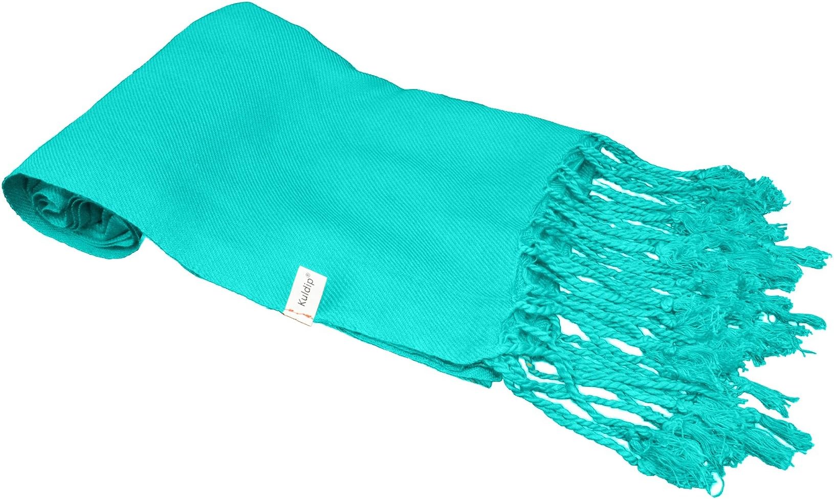 Kuldip Pashmina Scarf Shawl Wrap Throw Aqua Green