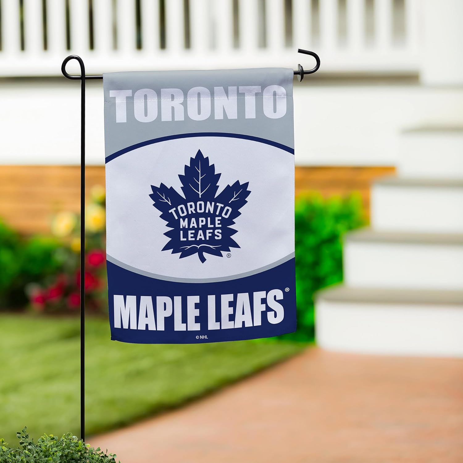 NHL Toronto Maple Leafs Garden Flag 12x18 Double Sided, Officially Licensed Sports Flags For Outside, Indoor and Outdoor Flags for Hockey Fans