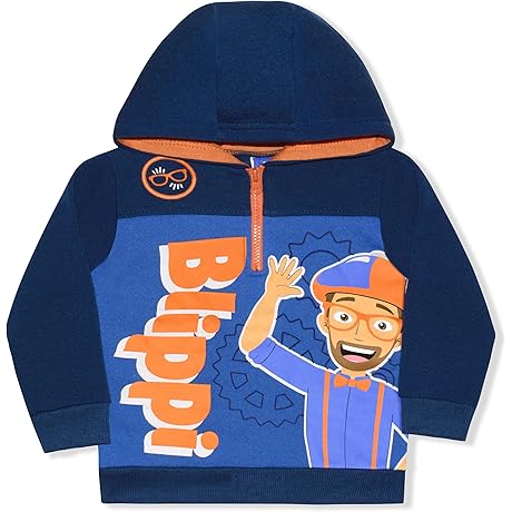 Blippi Pullover Hoodie for Toddlers and Young Kids