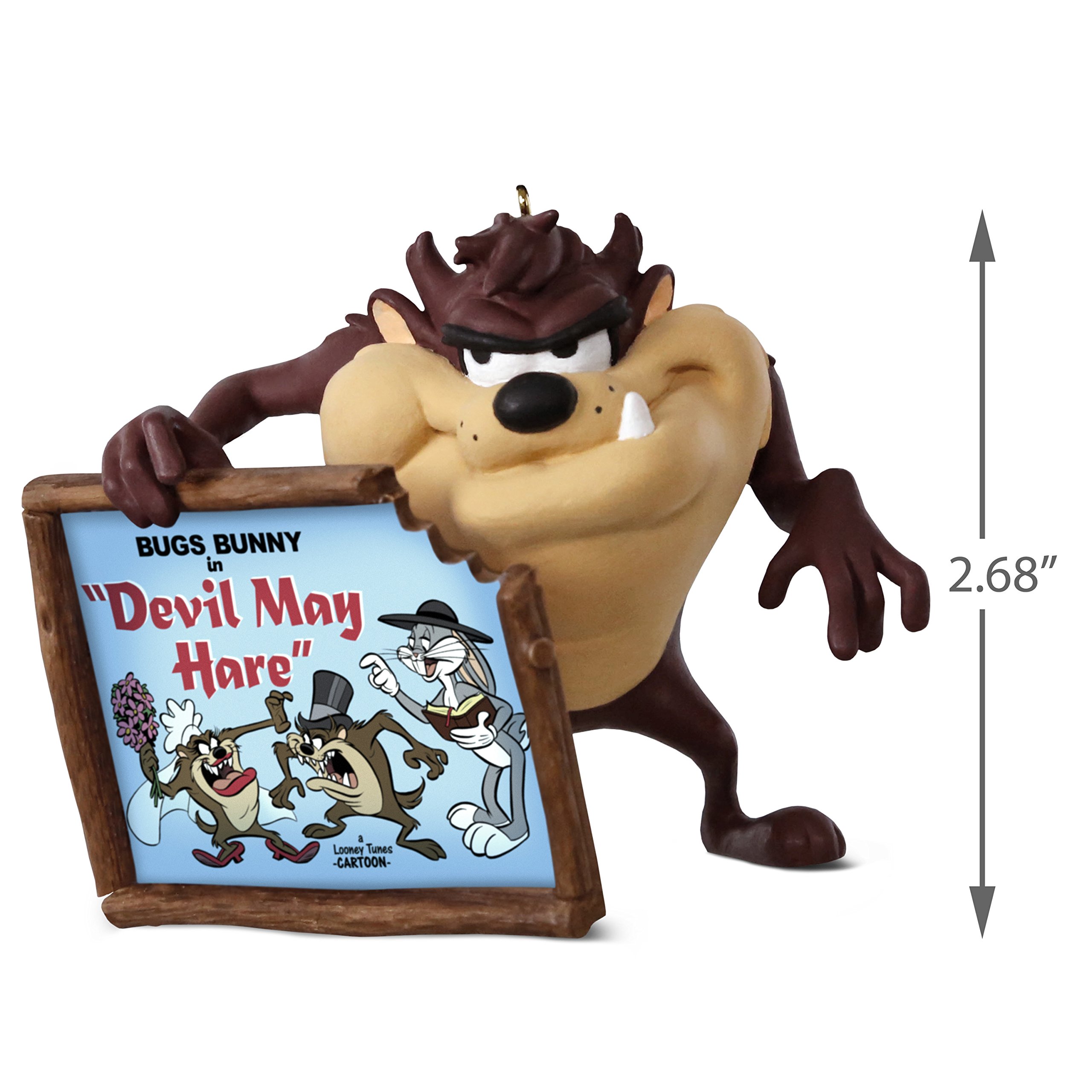 Hallmark Pamiątkowa ozdoba świąteczna 2018 rok datowany, Looney Tunes Taz Devil May Hare
