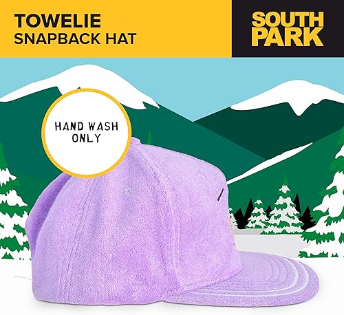 Miniatura 5 de South Park - Gorra de béisbol Towelie Snapback con ala plana, índigo, talla única, Índigo