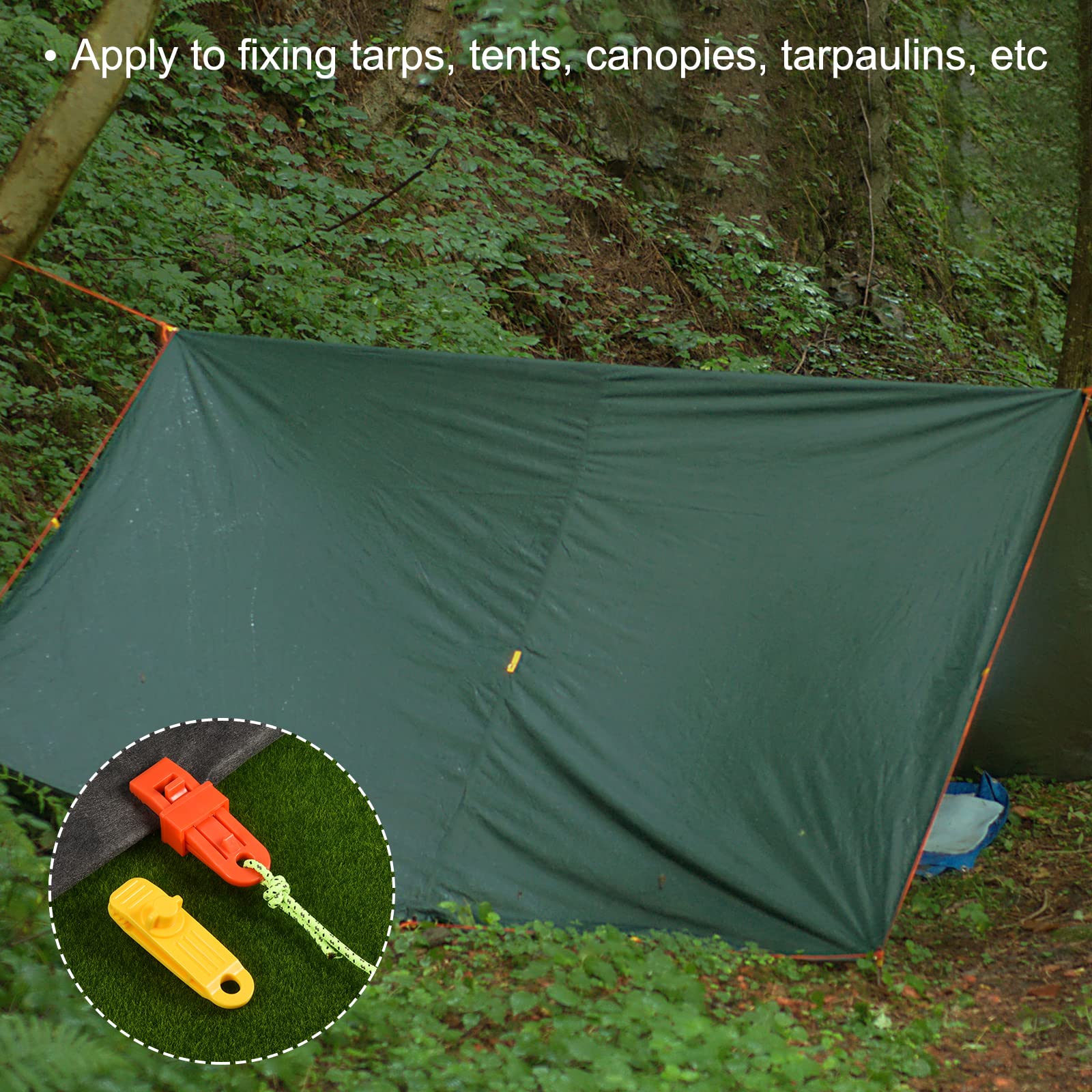 M METERXITY 6 Pack Tarp Clips