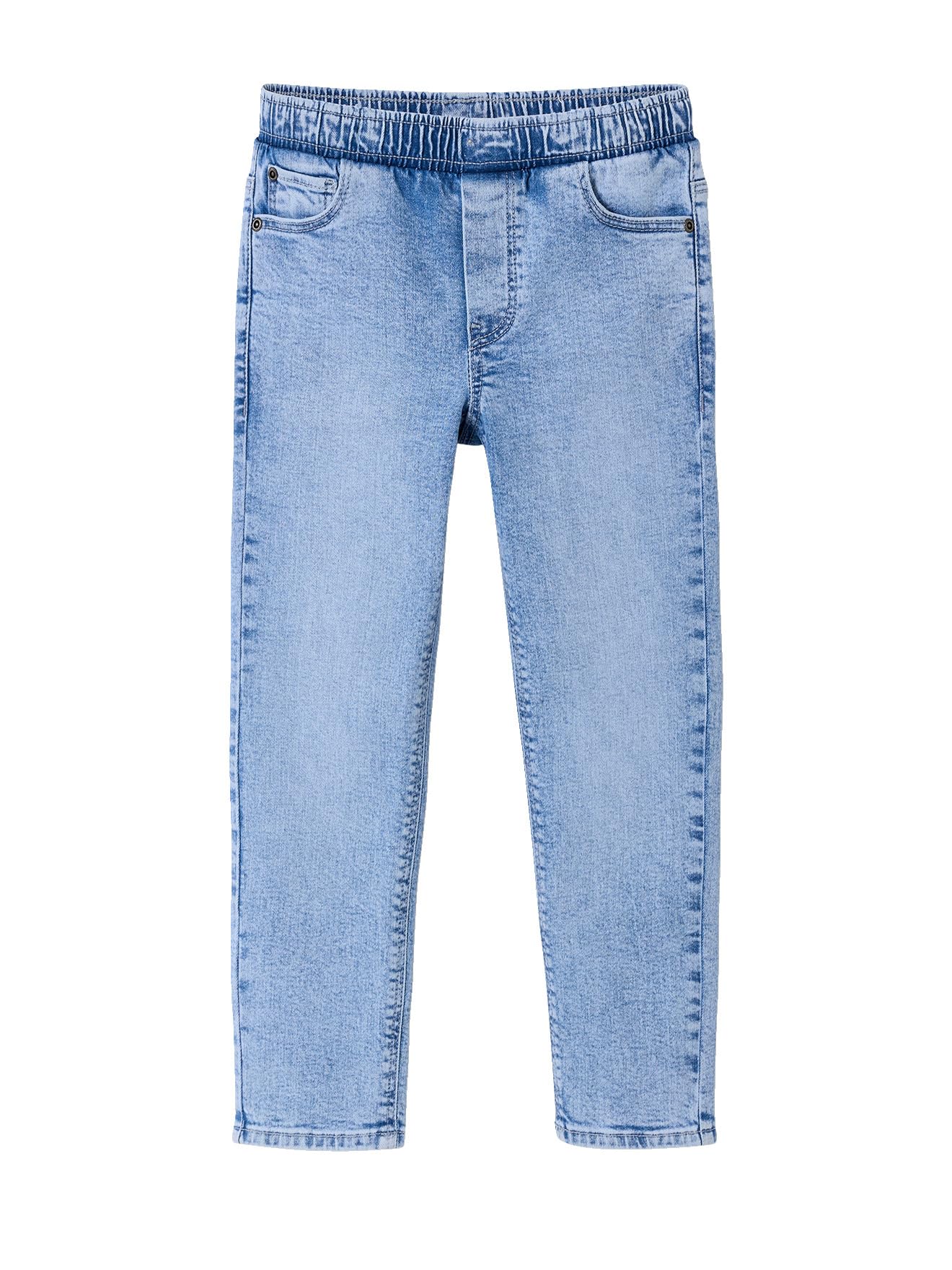 Vertbaudet 2er-Pack Jungen Slim-Jeans mit verstellbarem Dehnbund Basic