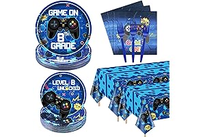 Level 8 Boys Birthday Party Decorations (Serves 40)