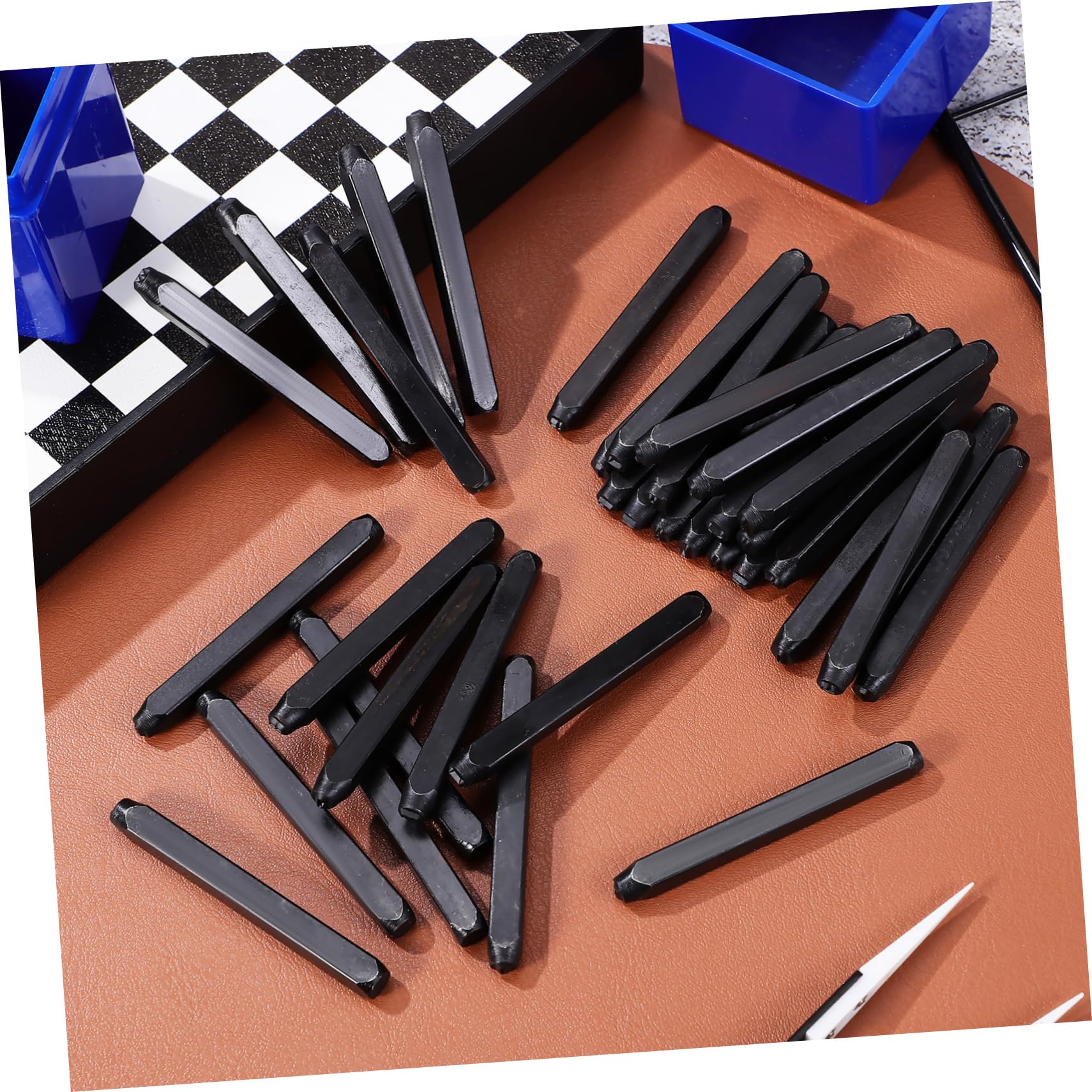 1set Punzoni Metallo per Numeri e Lettere Kit di Marcatura Carbonioso per Branding e Etichettatura Precisione e Durabilità per Artigiani e Creativi