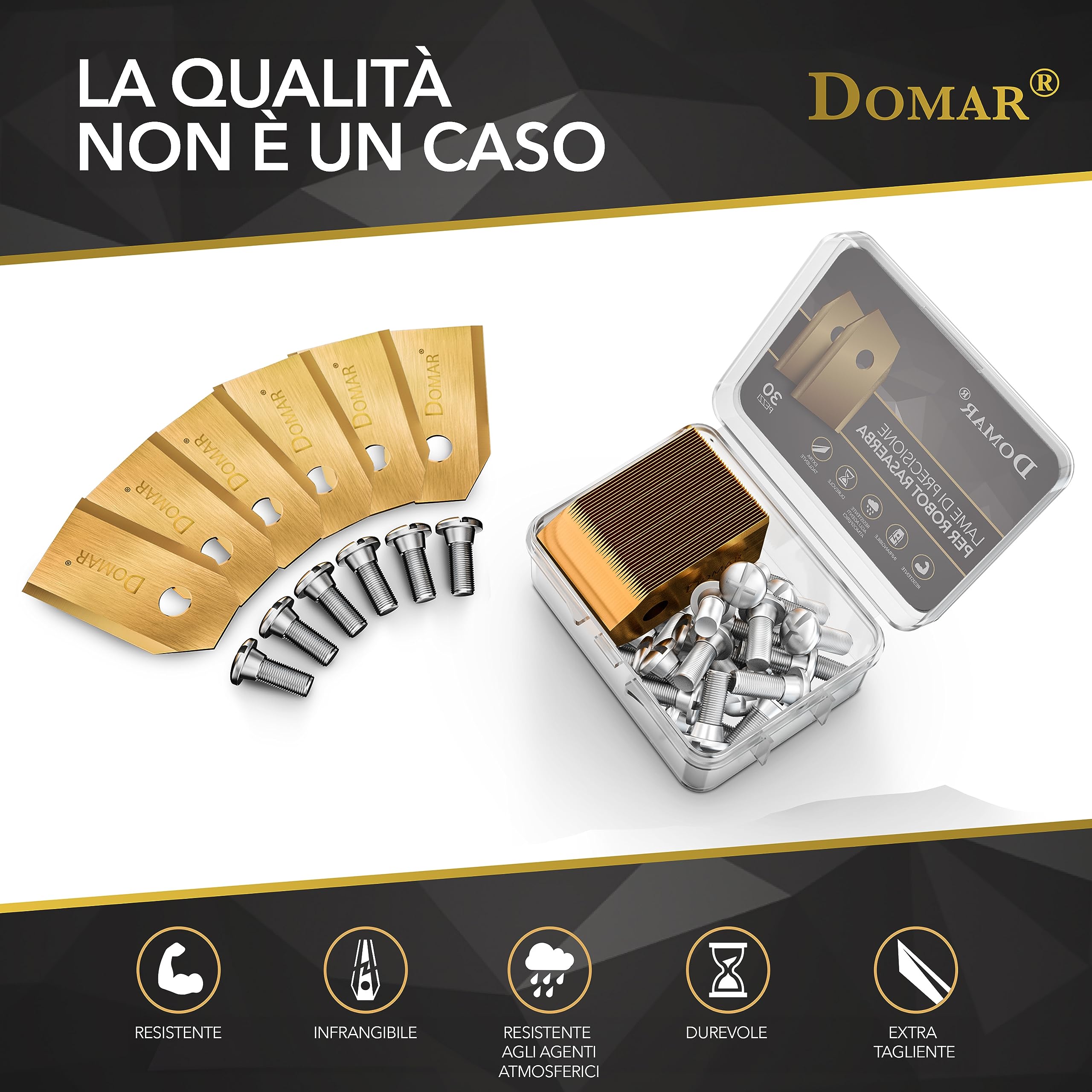 Set Di Lame Di Ricambio Per Tagliaerba Robot ANTHBOT – Accessorio Per Modelli MGC1000, Per Una Manutenzione Facile E Performance Ottimali