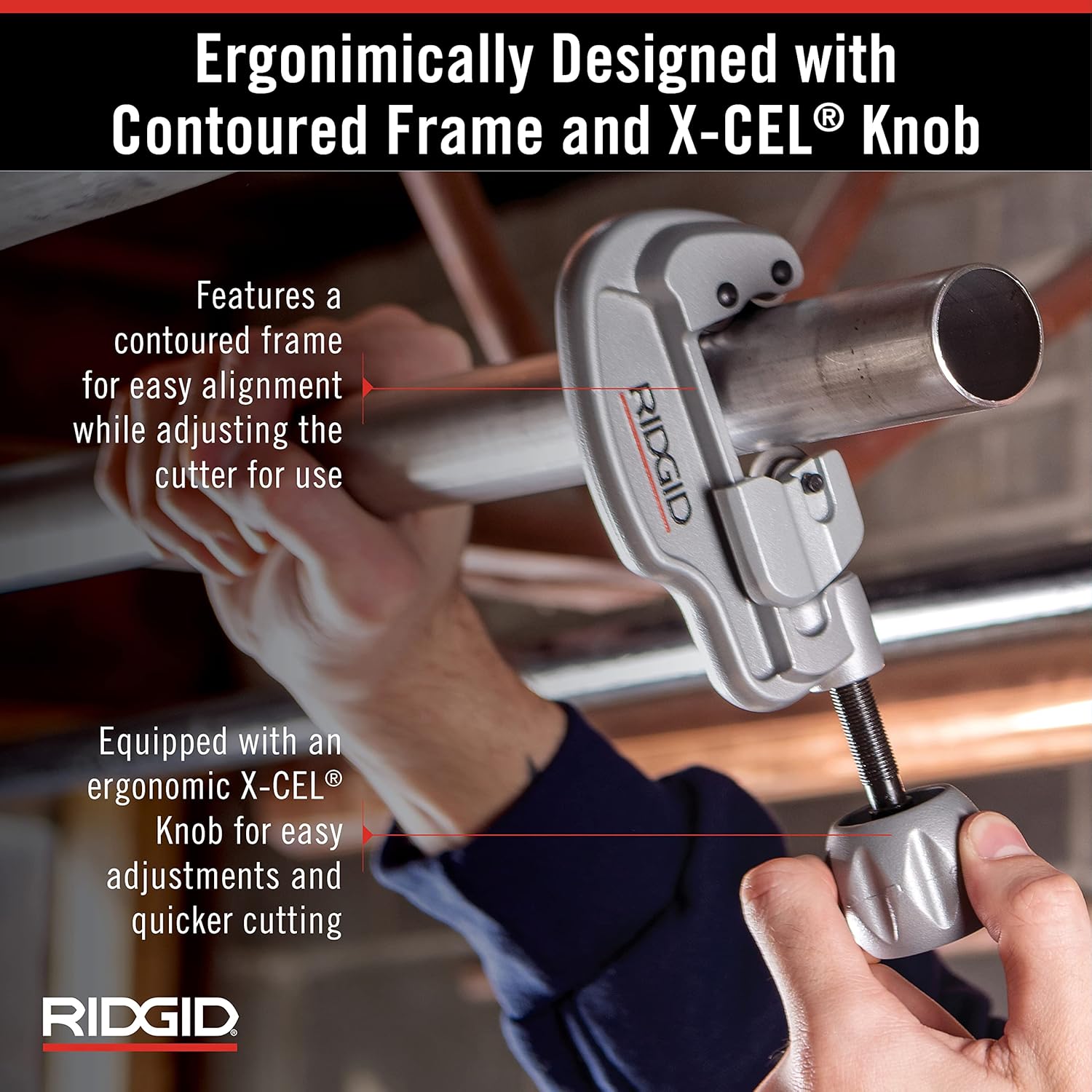Ridgid 29963 model 35S Stainless Steel Tubing Cutter, 1/4" to 1-3/8" Tube Cutter - Rigid Tube Cutter - 