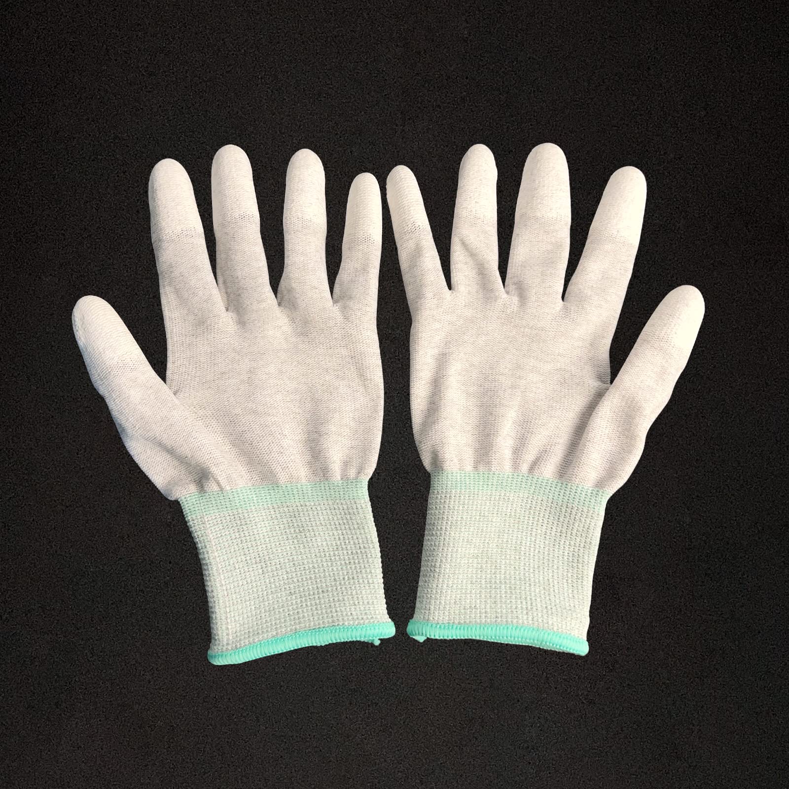 Global Static Solutions Antistatic gloves dual dust-free ESD Electronic Working Gloves PU Coated Finger Antiskid Finger Protection, Pair (2)
