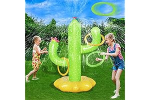 Inflatable Cactus Water Sprinkler: A Refreshing Summer Adventure for Kids Ages 3 and Up