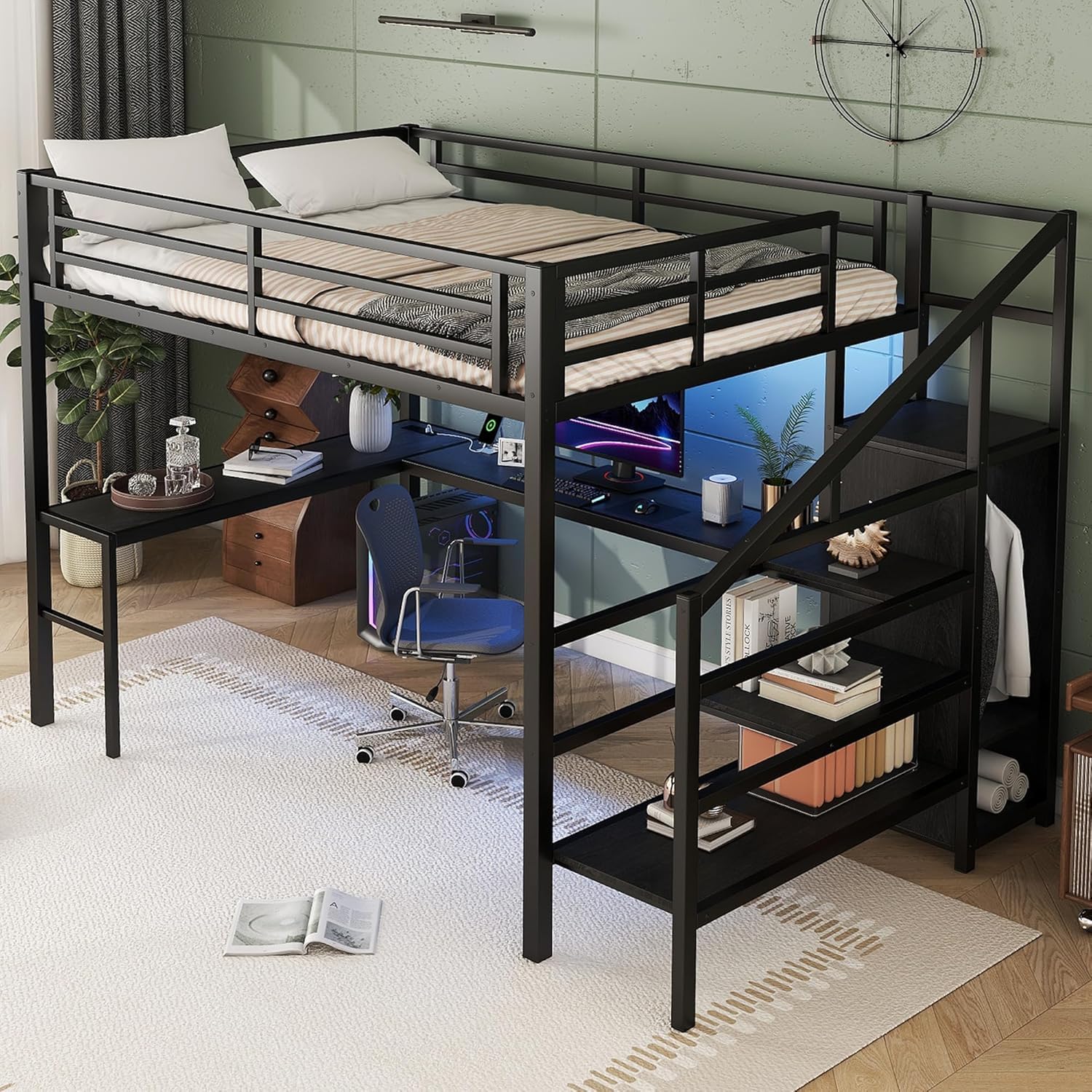 Bellemave Queen Size Loft Bed