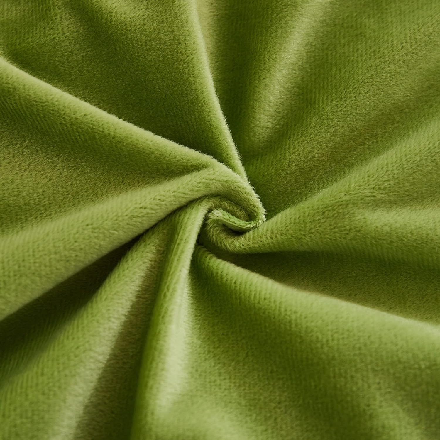 Faux Fur Fluffy Pillowcases, Apple Green Plush Shaggy Velvet King Size Pillow Cover Set of 2, Zipper Closure (20"x36", Apple Green)