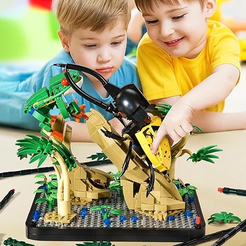Miniatura 6 de BNG Colección botánica de insectos para adultos, animales, selva tropical, jardín, ideas de luz LED, juguetes regalos para niños y niñas 8-14 (889