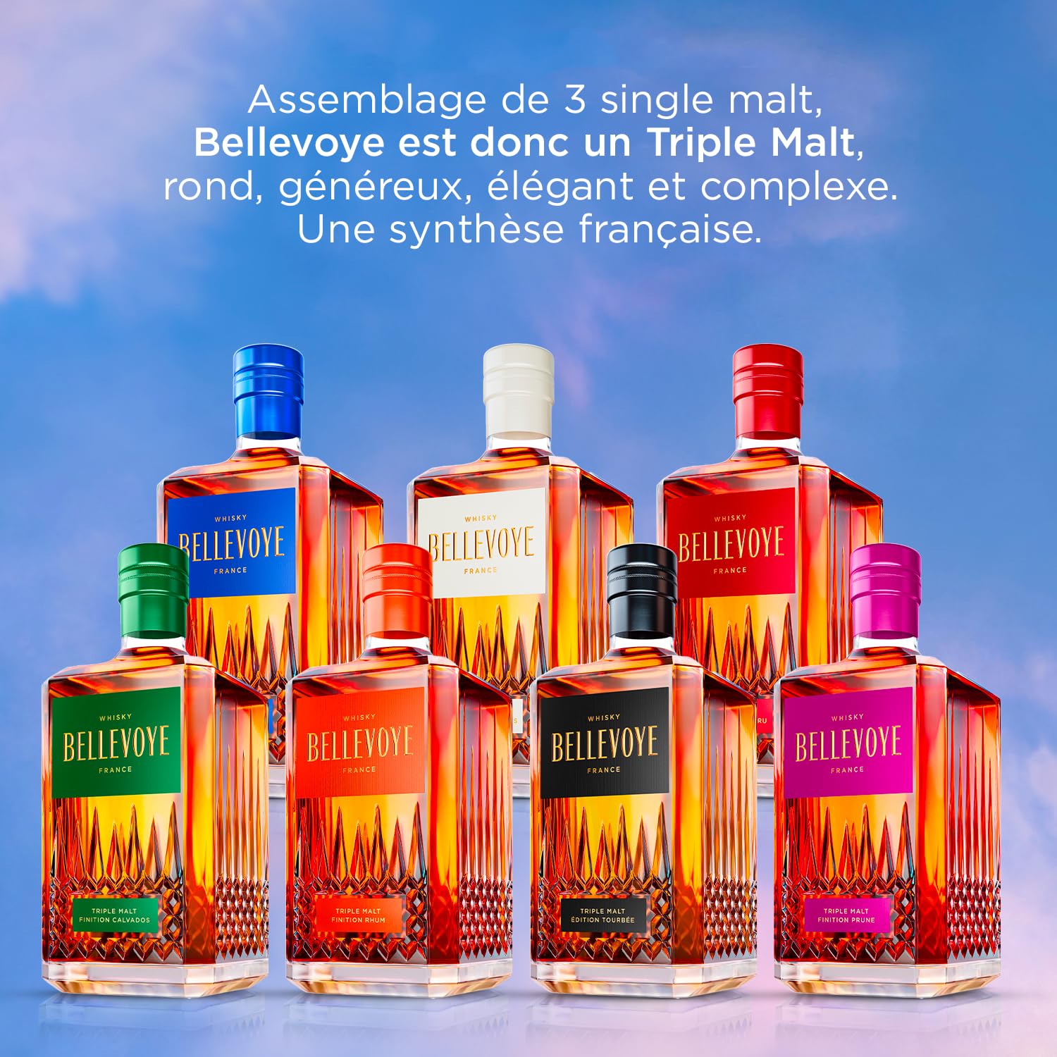 BELLEVOYE Coffret Dgustation Whisky Triple Malt Franais 3x20cl BELLEVOYE Coffret Dgustation Whisky Triple Malt Franais 3x20cl