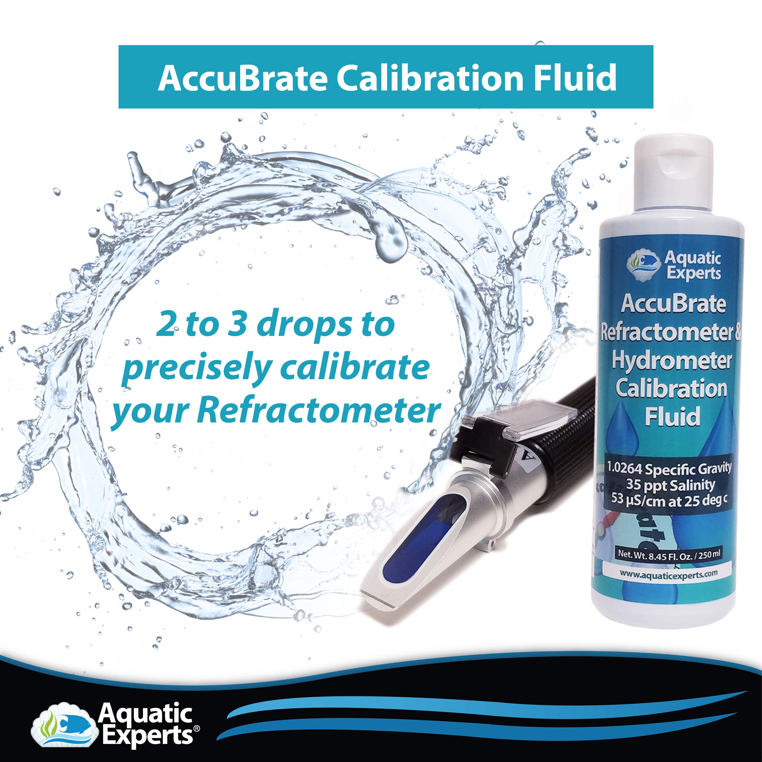 Aquatic Experts AccuBrate Refractometer and Hydrometer Salinity