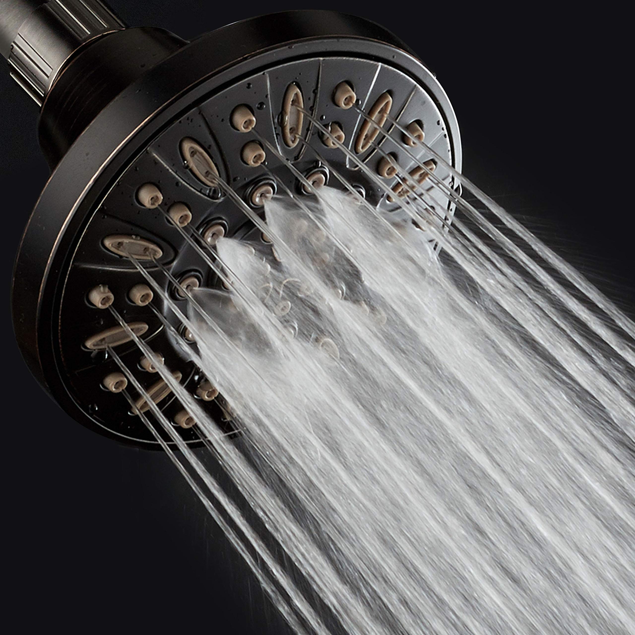 AquaDance Duschkopf Hochdruck Mit 6 Einstellungen & Handbrause – 10,2 Cm, Chrom, 3-Wege-Umsteller