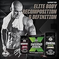 Vista 6 de PMD Sports Six Week Inferno Stack - Quemador de grasa de máxima fuerza y ácido graso CLA Omega para perder grasa rápidamente y aumentar el tono